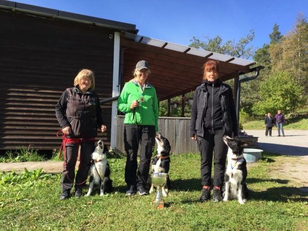 Tina Rosberg med Valllhunden Little-Joe, Mälarö BK