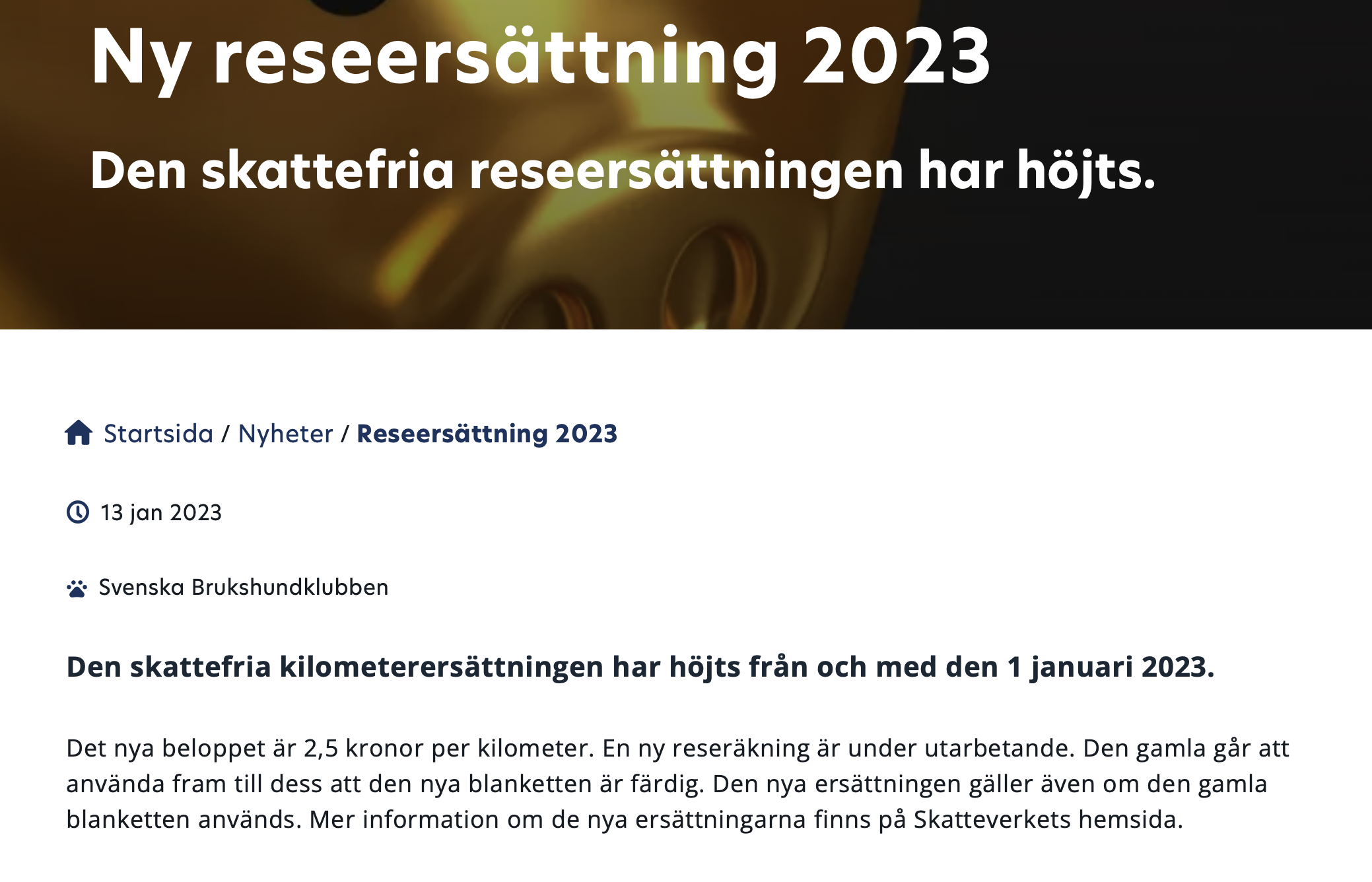 Ny reseersättning 2023